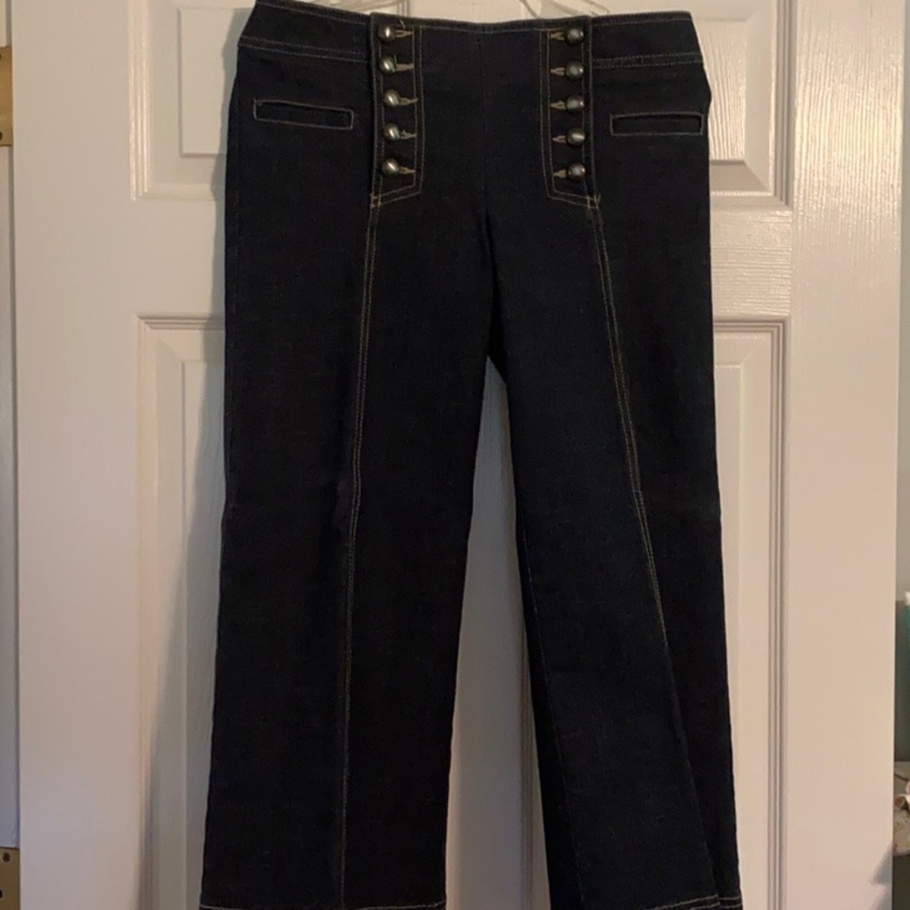 Nanette Lepore Sailor Jeans with Lace up Back